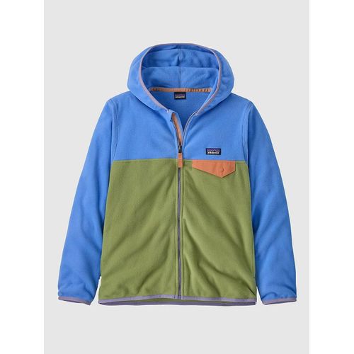 Patagonia Micro D Snap Kids Sweat  Capuche Zipp Vert