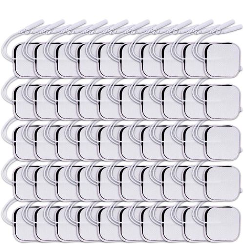 Patch De Auto-Adhsif Pour Masseur Corporel lectrique,lectrodes Tens,Accessoires De Physiothrapie,Tissu Non Tiss - Type 100pcs 4x4cm #A