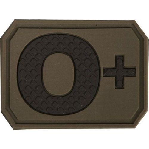 Patch / Ecusson 3d Pvc Scratch Groupe Sanguin O+ Pos Positif Vert Kza-E-S-1216/ 16831701