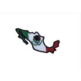 Patch ecusson termocollant bord brode drapeau imprime mexique mexicain 
