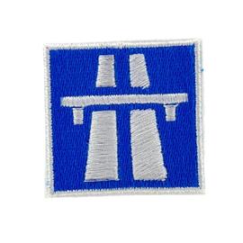 Patch ecusson brode thermocollant autoroute backpack motard biker 