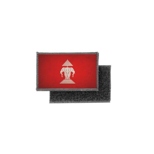 Patch Ecusson Imprime Badge Vintage Drapeau Laos Old Ancien