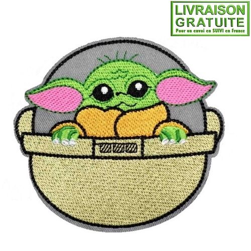 Patch cusson Star Wars Grogu Mandalorian Bb Yoda (Rf 2) - Thermocollant