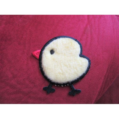 Patch Poussin Jaune Thermocollant Ou  Coudre Diamtre 6cm