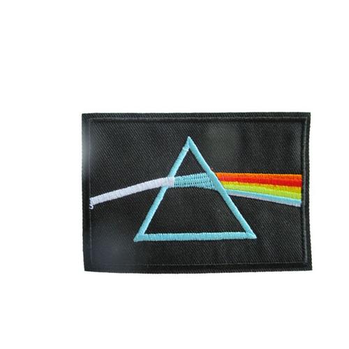 Patch Rectangulaire Dark Side Of The Moon 9.5x6.5 Cm cusson Veste Blouson Rock Roll Thermocollant