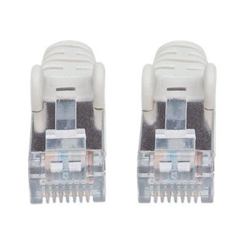 Intellinet Network Patch Cable, Cat6, 10m, Grey, Copper, S/FTP, LSOH / LSZH, PVC, RJ45, Gold Plated Contacts, Snagless, Booted, Lifetime Warranty, Polybag - Cordon de raccordement