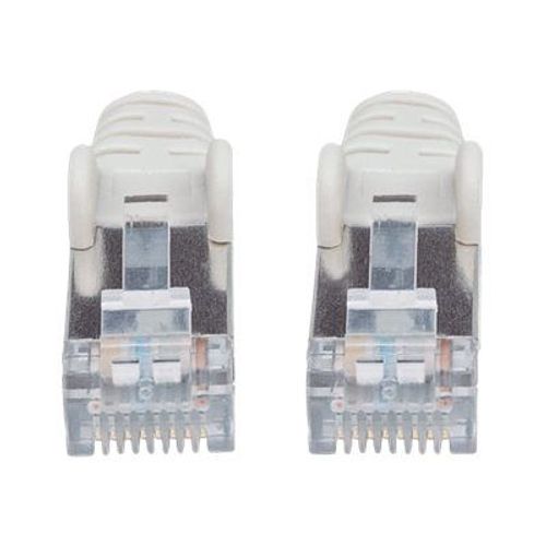 Intellinet Network Patch Cable, Cat6, 15m, Grey, Copper, S/FTP, LSOH / LSZH, PVC, RJ45, Gold Plated Contacts, Snagless, Booted, Lifetime Warranty, Polybag - Cordon de raccordement