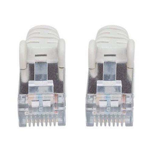 Intellinet Network Patch Cable, Cat6, 5m, Grey, Copper, S/FTP, LSOH / LSZH, PVC, RJ45, Gold Plated Contacts, Snagless, Booted, Lifetime Warranty, Polybag - Cordon de raccordement