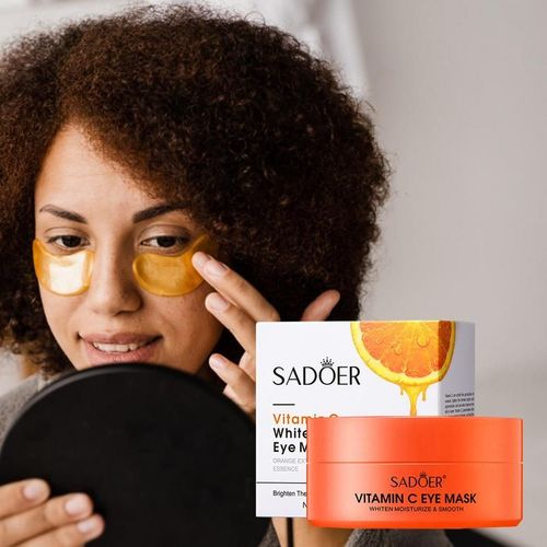 Patchs Oculaires Naturels  La Vitamine C, 60 Pices, Tampons Sous Les Yeux, Masque Oculaire Anti-Rides, Hydratant, Dissolvant De Cercle Fonc, Autocollants