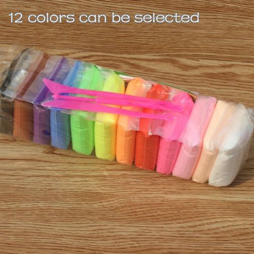 Pte  Modeler Pour Bb, Soins Pour Bb, Schage  L'air, Empreinte De Main, Impression, Outil De Moulage, Bricolage, Jouet En Plasticine Souple, Argile Polymre - 12pcs