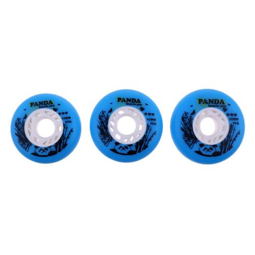 Patins  Roulettes En Pu De Qualit Suprieure, 1 Pice, Accessoire De Remplacement De Roues De Patinage De Vitesse, Haute Rsistance, Bleu 72-80mm