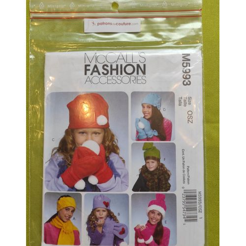 Patron Mccall's Fashion Accessories M5993