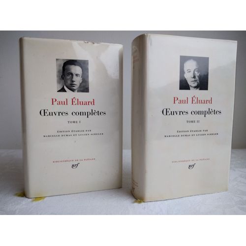Paul luard - Oeuvres Compltes - Tomes 1 Et 2 - Bibliothque De La Pliade   de Paul luard 