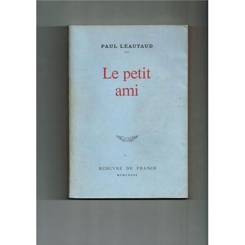 Le Petit Ami   de Lautaud Paul 