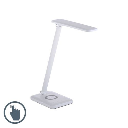 Paul Neuhaus Design Lampe De Table / Lampe  Poser / Luminaire / Lumiere / clairage Design Blanche Avec Led Avec Variateur Tactile - Tina Plastique Blanc Oblongue / Lampe De Lecture /...