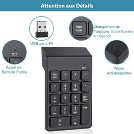 Pavé numérique sans fil iClever - 2,4 GHz - Pour ordinateurs portables et  fixes, PC et MacBook - Ultra fin - Noir - Cdiscount Informatique