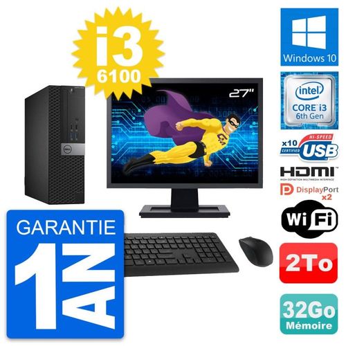 PC Dell 5040 SFF Ecran 27