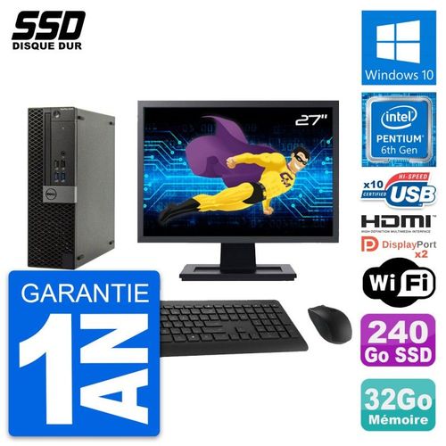 PC Dell 5040 SFF Ecran 27