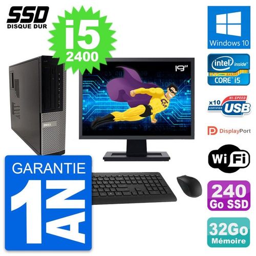 PC Dell 990 DT Ecran 19