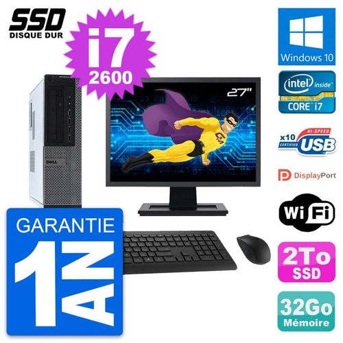 PC Dell 990 DT Ecran 27