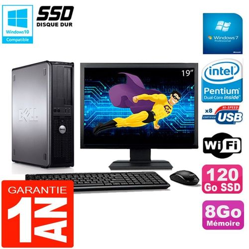 PC DELL Optiplex 780 DT Ecran 19