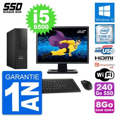 PC Dell T3420 SFF Ecran 22