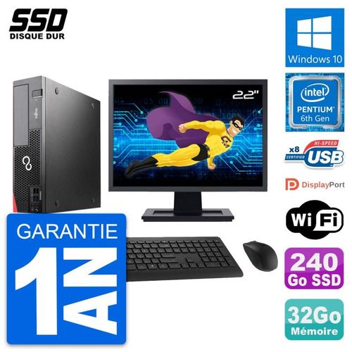 PC Fujitsu D556 DT Ecran 22