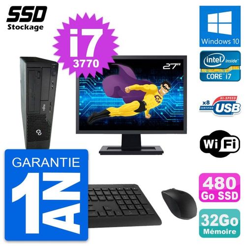 PC Fujitsu E510 DT Ecran 27