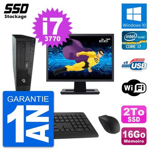 PC Fujitsu Esprimo E510 DT Ecran 22