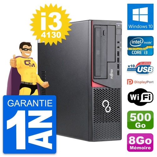PC Fujitsu Esprimo E720 DT Intel i3-4130 RAM 8Go Disque 500Go Windows 10 Wifi