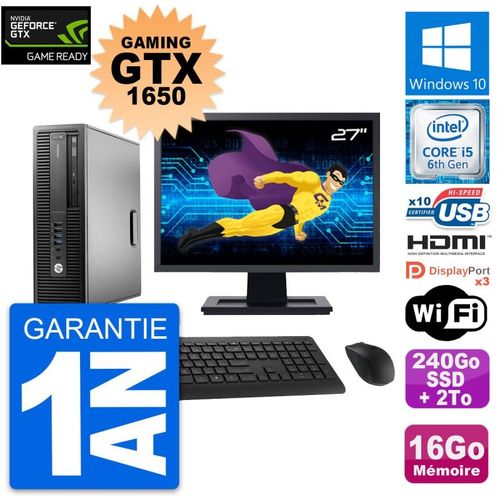 PC HP 800 G2 SFF Ecran 27