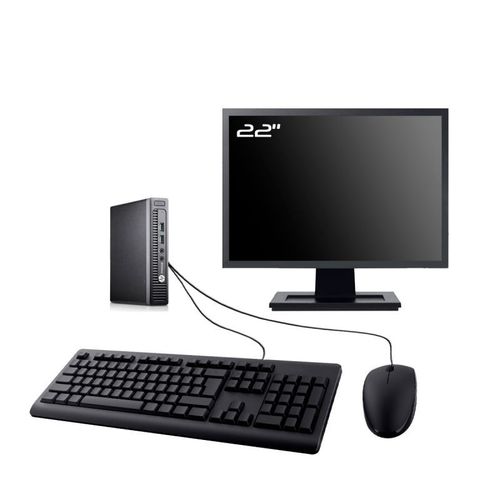 PC HP EliteDesk 705 G3 Mini Ecran 22