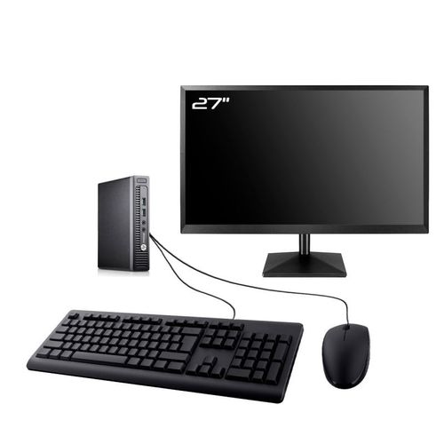 PC HP EliteDesk 705 G3 Mini Ecran 27