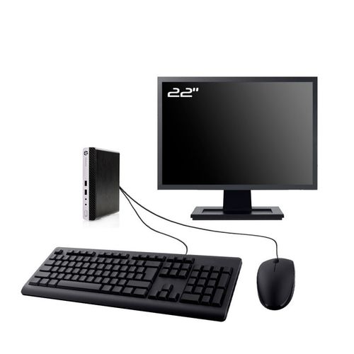 PC HP ProDesk 400 G3 Mini Ecran 22