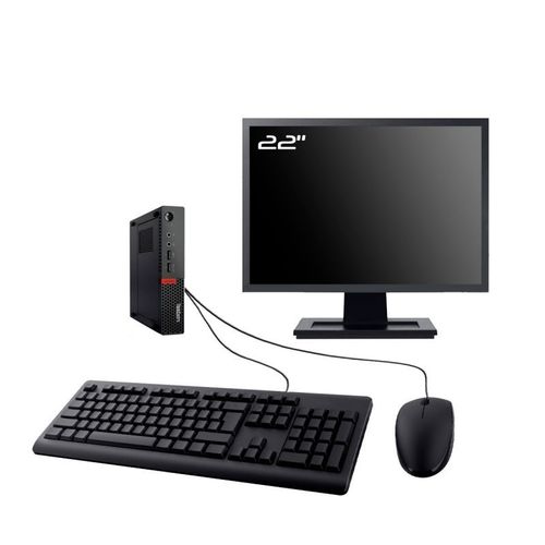 PC Lenovo M710q Tiny Ecran 22