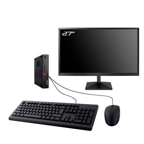 PC Lenovo M710q Tiny Ecran 27