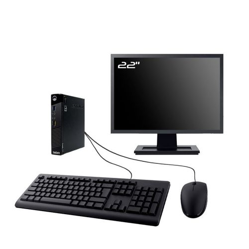 PC Lenovo M73 Tiny Ecran 22