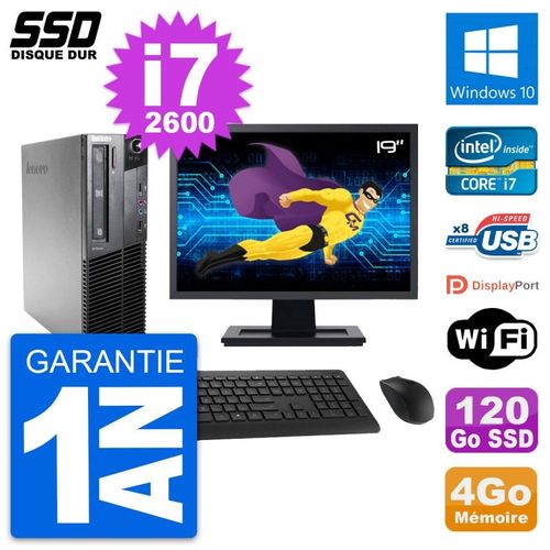 PC Lenovo M81 SFF Ecran 19