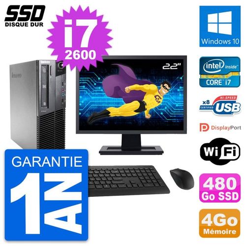 PC Lenovo M81 SFF Ecran 22