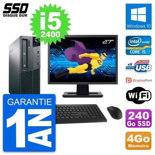 PC Lenovo M81 SFF Ecran 27