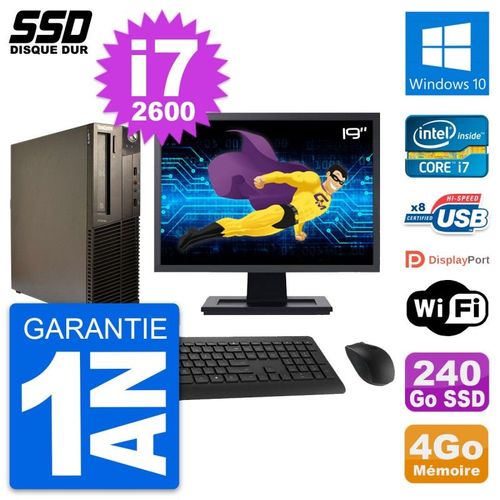 PC Lenovo M82 SFF Ecran 19
