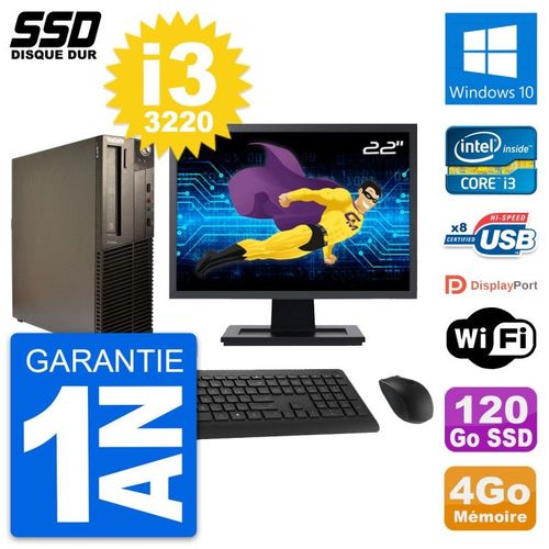 PC Lenovo M82 SFF Ecran 22