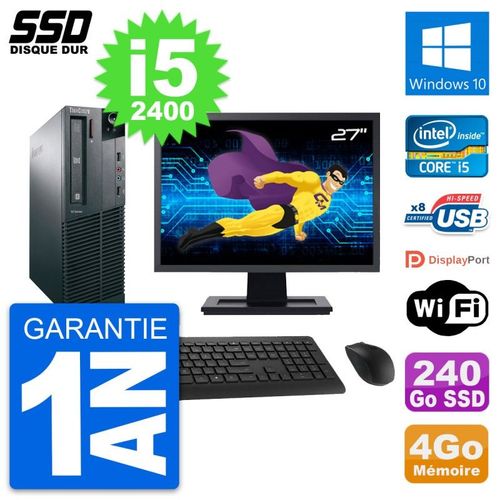 PC Lenovo M82 SFF Ecran 27