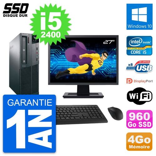 PC Lenovo M82 SFF Ecran 27