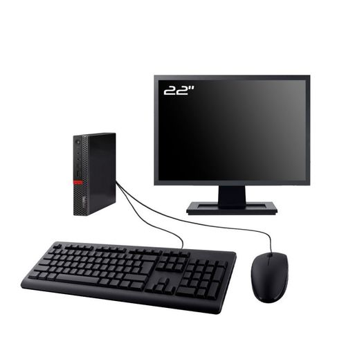 PC Lenovo M920q Tiny Ecran 22