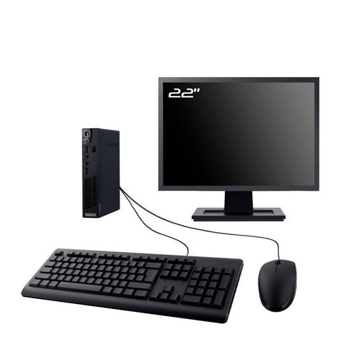 PC Lenovo M92p Tiny Ecran 22