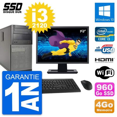 PC Tour Dell 390 MT Ecran 19