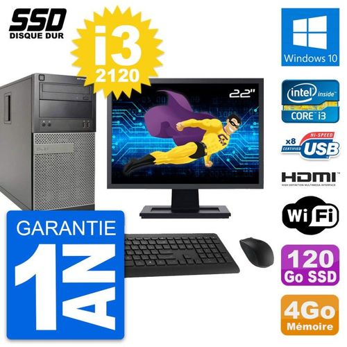 PC Tour Dell 390 MT Ecran 22