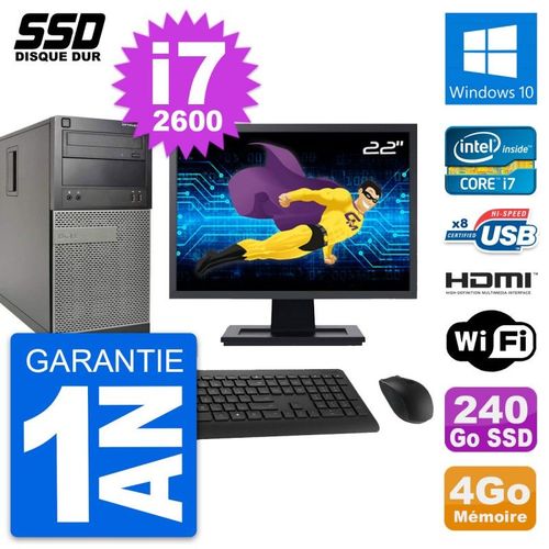 PC Tour Dell 390 MT Ecran 22