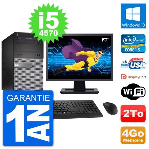 PC Tour Dell OptiPlex 3020 Ecran 19